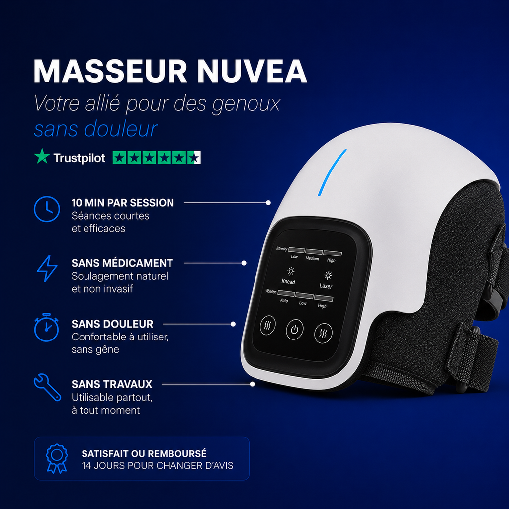 Masseur Nuvea- chauffant et récupération en 10min