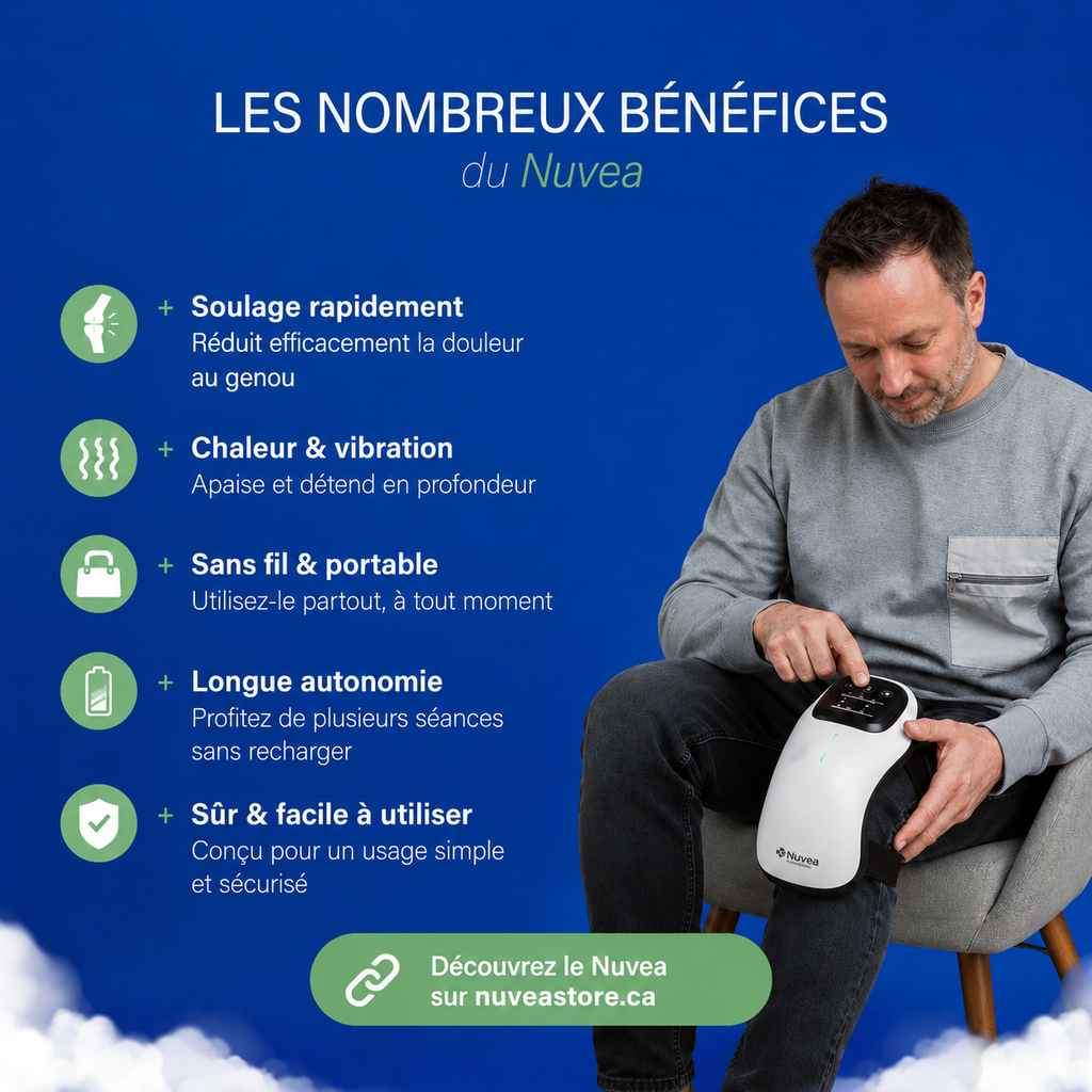Masseur Nuvea- chauffant et récupération en 10min